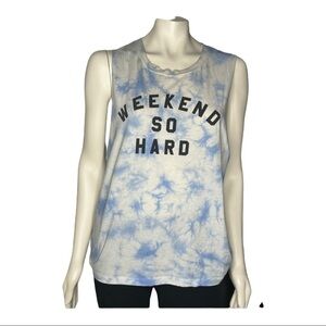 Fifth Sun Weekend So Hard Tie Dy Tank Top Sz XL